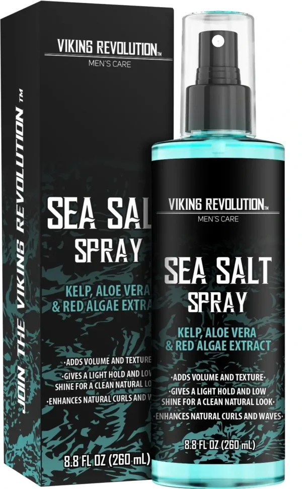 Viking Revolution Salt Spray for Hair – Natural Volume, Texture & Matte Finish