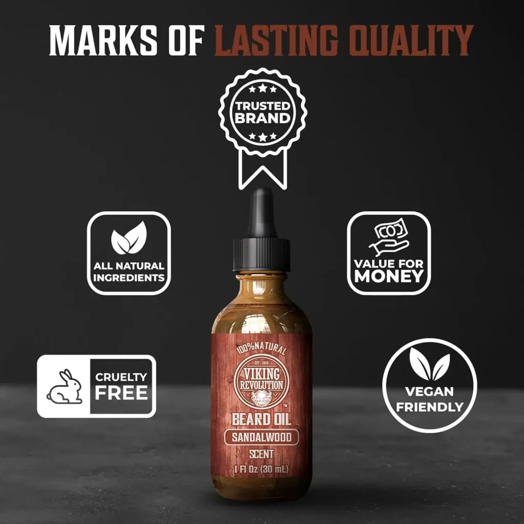 Viking Revolution Sandalwood Beard Oil for Men